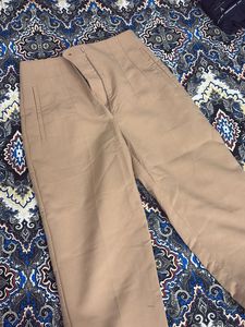 Beige Casual Pants