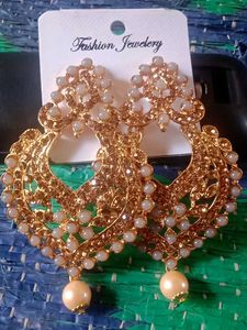 Statement Pearl Drop Earrings
