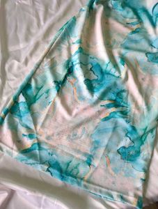 Marble Print Mermaid Theme Dress 💙
