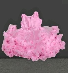 Pink Ruffle Party Dress