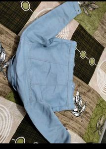 Denim, Jacket Usednjust 3/4 Time Like New Bust 28/