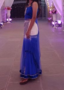 Blue Embellished Lehenga Set