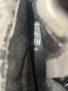 H&amp;M Black Ankle Boots with Gold Detail