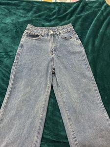 Wide Leg Denim Jeans