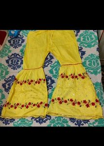 3 Sharara Set Beautiful Yellow