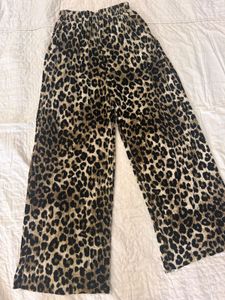 Flared Leopard Print Pant