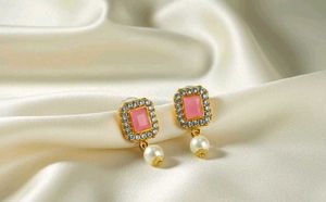 Pink Beaded Necklace Set