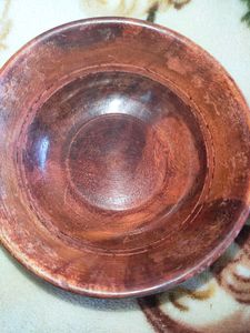 wooden serving bowl