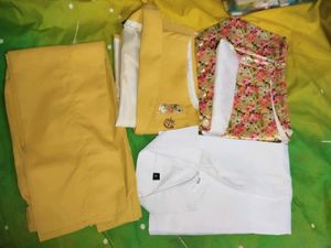 Boys&#39; Yellow Vest Suit Set