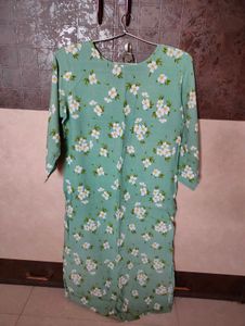 Green Floral Kurti