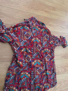 Patterned Multicolor Blouse