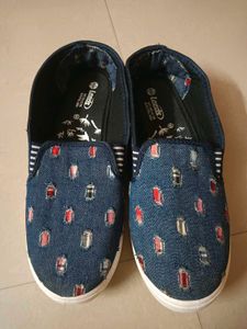 Denim Slip-On Shoes