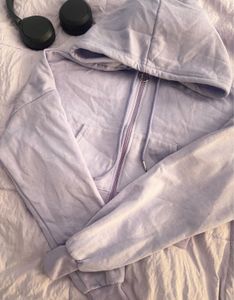 Lilac Zip-Up Hoodie