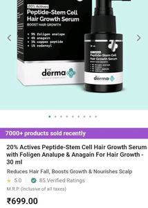Hair Growth Serum The Derma Co. 30ml 🖤🏆