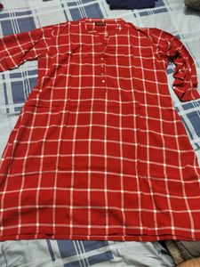 Red Checkered Top