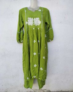 Green Kurta Set