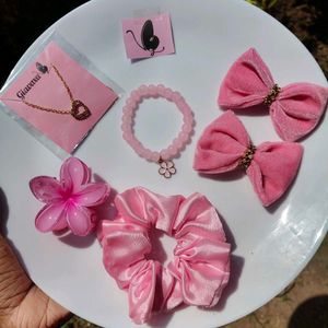 Pink Accessories Set
