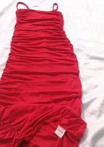 Brand New (Urbanic) Red ♥️ 🍒 Ruched Dress