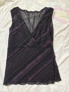 Y2K Striped Sleeveless Top