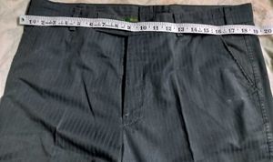 Striped Grey Formal Trousers