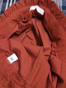 Rust Colored Waist Pants