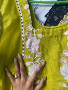 Lime Kurta Set