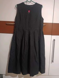 Chic Sleeveless Grey Dress