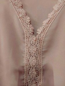 Peach Ruffle Sleeve Top