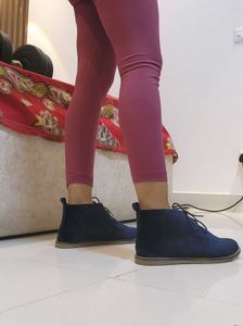 Stylish Blue Ankle Boots