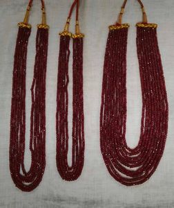 REAL RUBY NECKLACE WITH STONE REPORT/ CERTIFICATE
