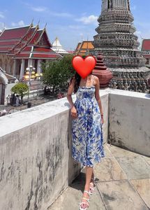 H&M: White/ Blue, Floral Dress