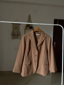 CLASSIC TAN BROWN TAILORED BLAZER