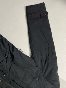 Crocodile LADIES | Fur Hooded Black Winter Coat