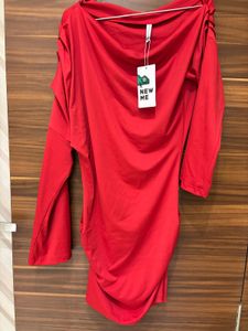 Newme off shoulder red dress
