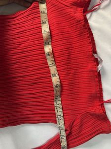 Red Off-Shoulder Top