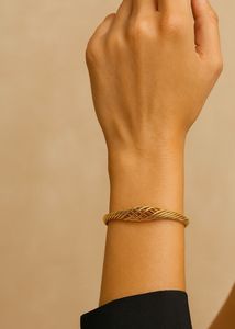 Anti Tarnished Gold Hand Cuff Bracelet