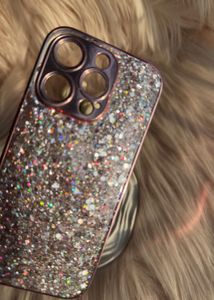 Rose gold Glitter iPhone 15 Pro Phone Cover/Case