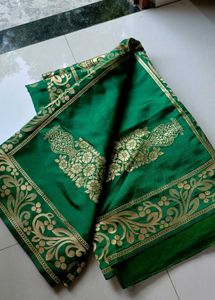 Beautiful Green Saree 🎀