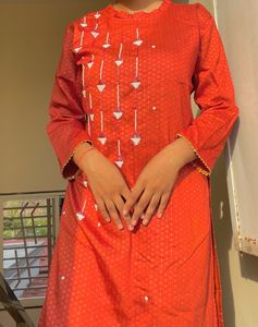 Glitter Kurti With Work