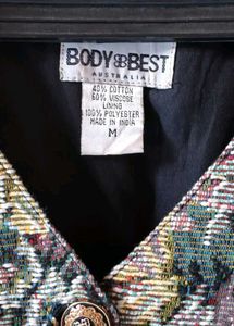 Vintage Floral Tapestry Vest