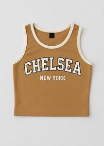 Chelsea New York Tank Top 🏙️🤎 Crop