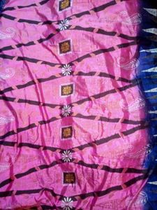 Colorful Printted Silk Glitterish Saree