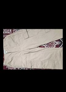 Beige Cargo Pant