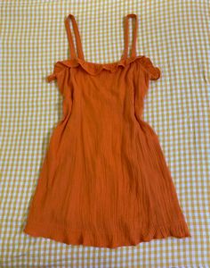 Cute Orange Dress Fits S/M