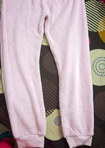Baby Pink Colour Woolen Soft Dress For Daily Wear