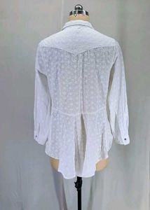 New Women CTN Eyelet Shirt