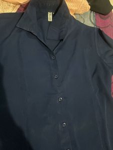 Navy Blue Women's Shirt