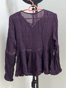 Small Size Marroon Tops For Women By Aeropostale.