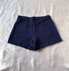 Denim Navy Blue Shorts
