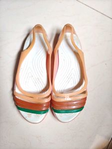 Multicolored rainywear sandals